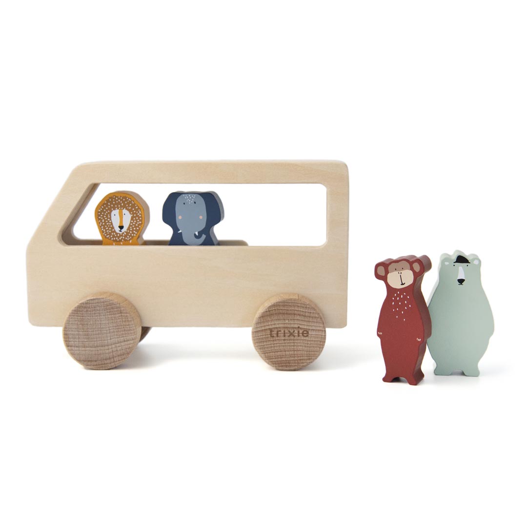 Wooden animal bus